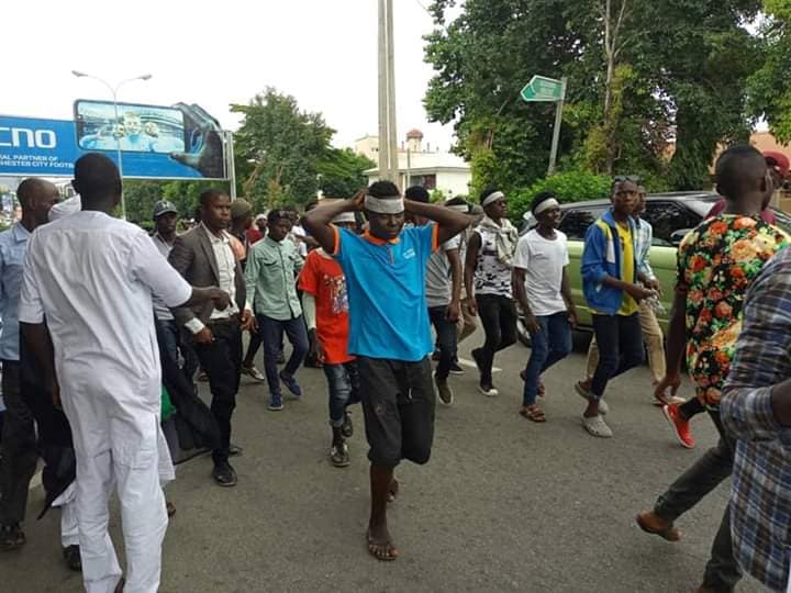 police attack free zakzaky protest in abuja on Mon 23rd july 2019